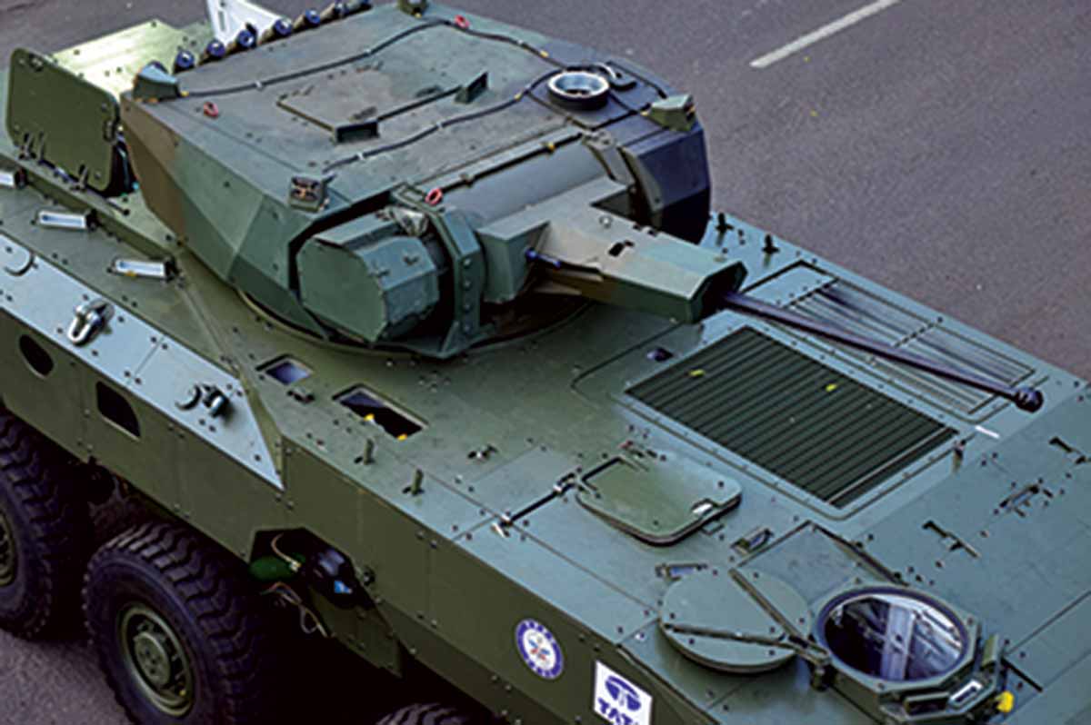 DRDO Tata's WhaP Wheeled Armoured Protection Vehicle.