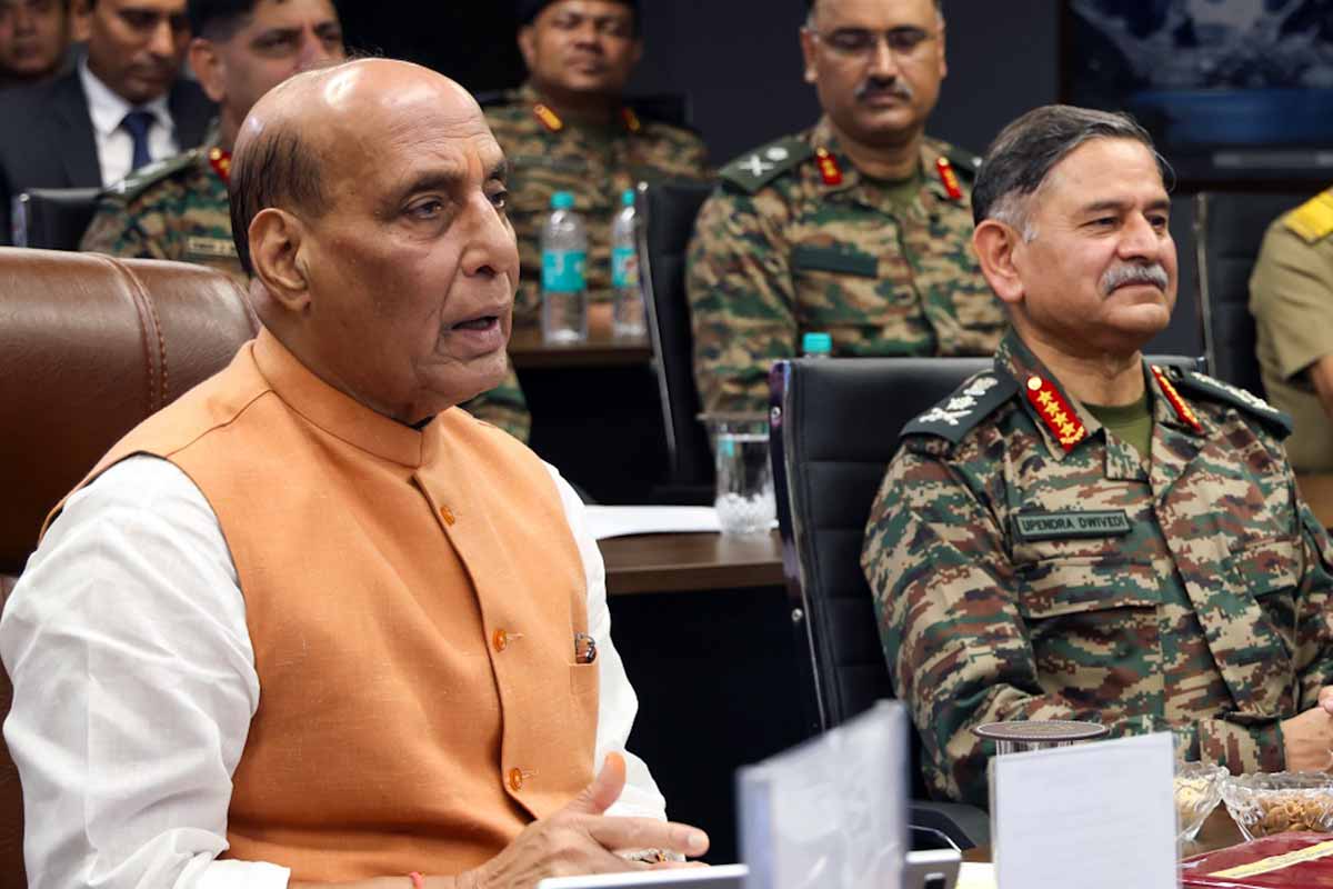 India defence minister Rajnath Singh opened 750 border projects on India-China border.