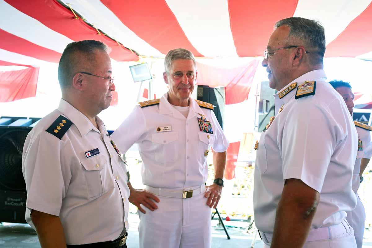 Quad Navies' officials at Malabar 2024.