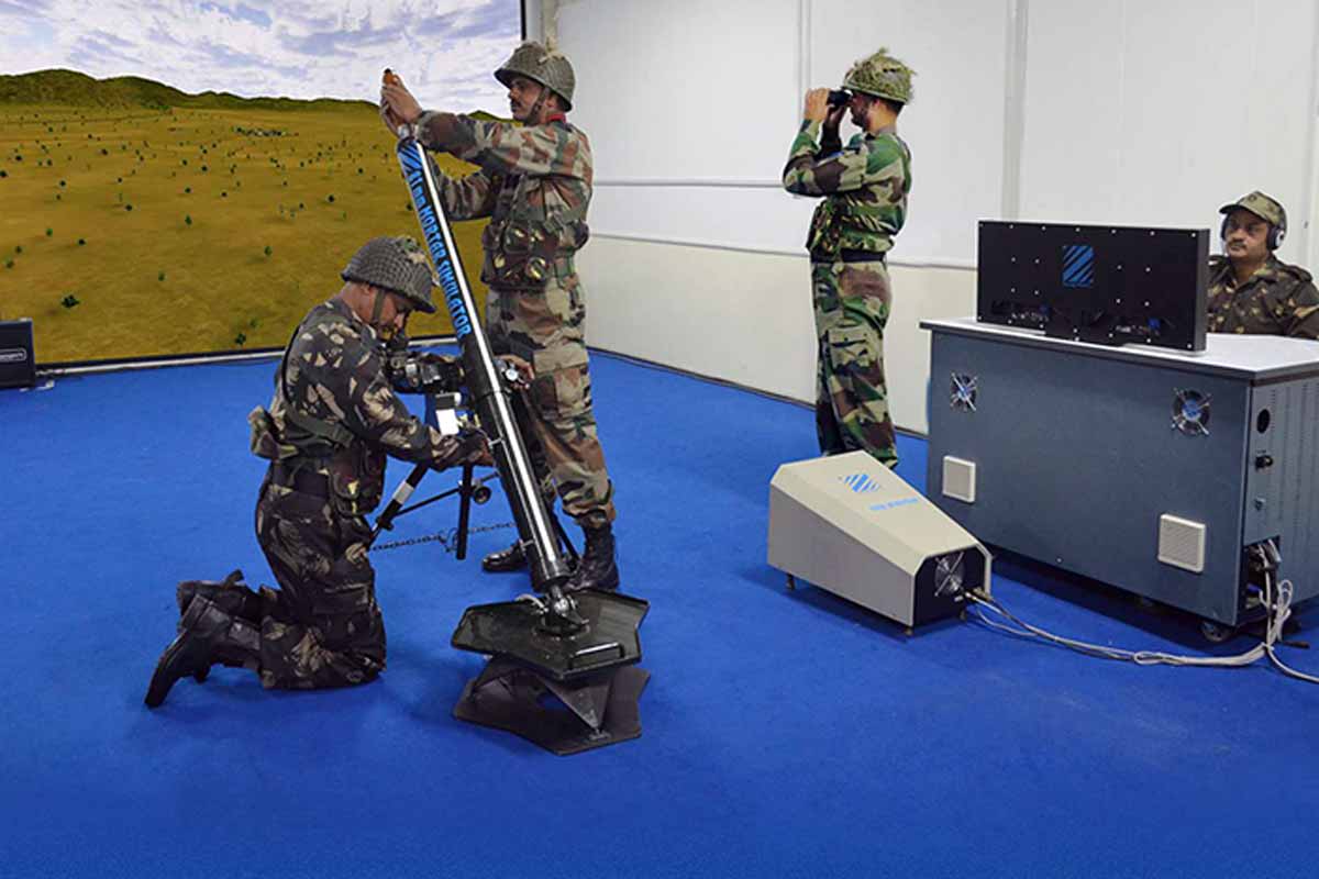 Zen Technologies Mortar Simulation System.